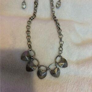 Silver Heart Charm Necklace